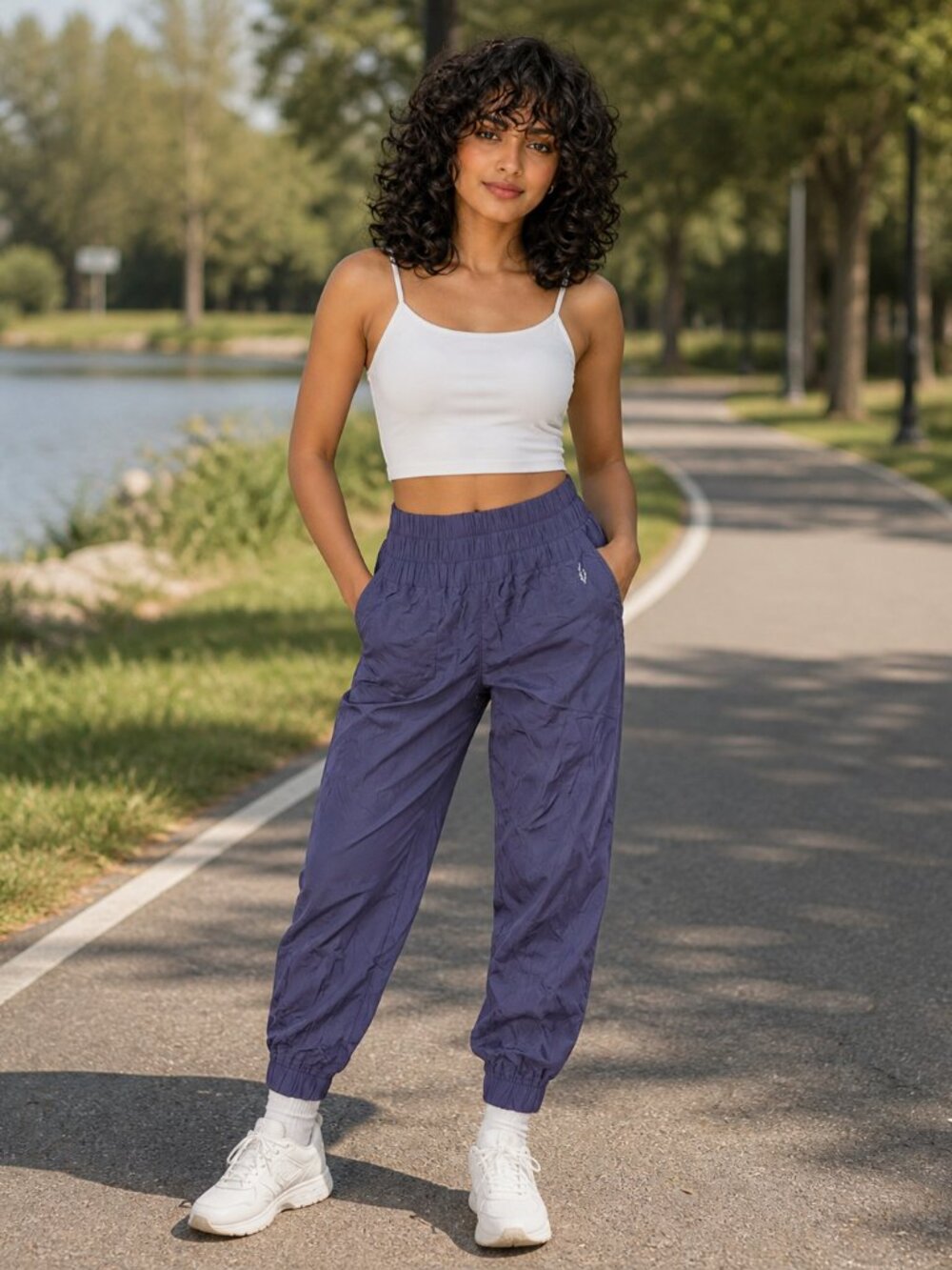 Free People Movement The Way Home Joggers Track Pants Deep Sea Purple all sizes
